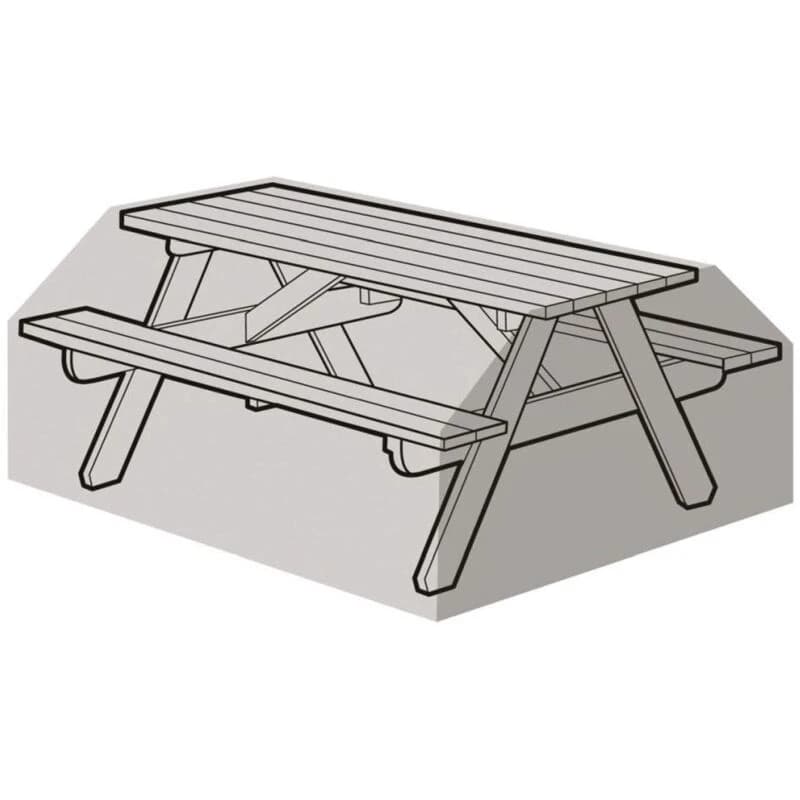 Image of Garland 8 Seater Picnic Table Cover Black W1508
