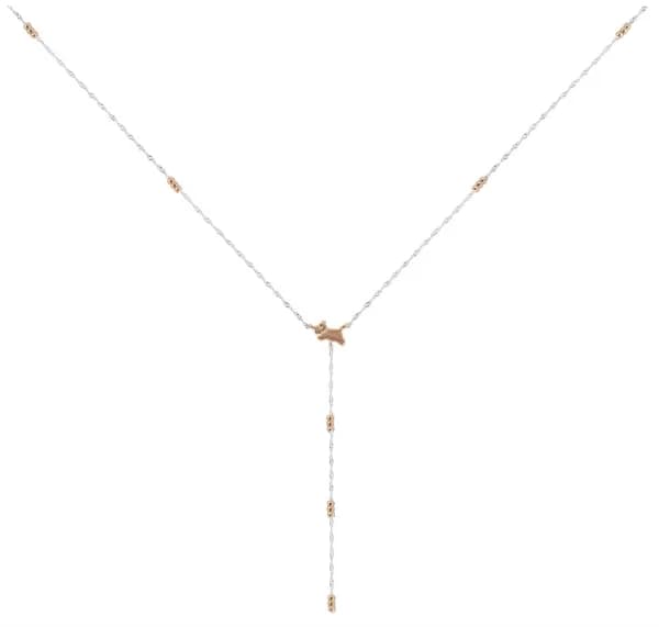 Image of Radley RYJ2393S Drop Detail Necklace Two Tone Jewellery