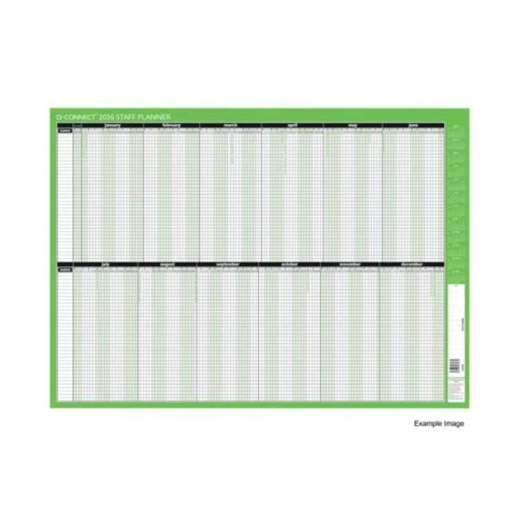 Image of Q-Connect Staff Planner Unmounted 2026 KFSPU26