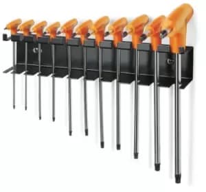 Image of Beta Tools 97TTX/SP11 11pc Offset Torx Key Wrench with Handle Rack 000970840