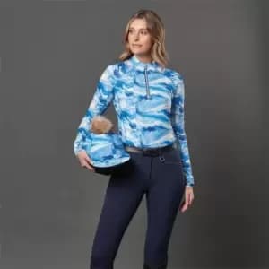Image of Weatherbeeta Ruby Printed Long Sleeve Top - Blue