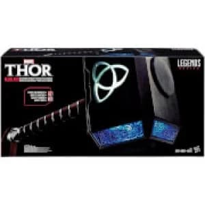 Image of Hasbro Marvel Legends Thor Mjolnir Hammer Electronic Prop Replica
