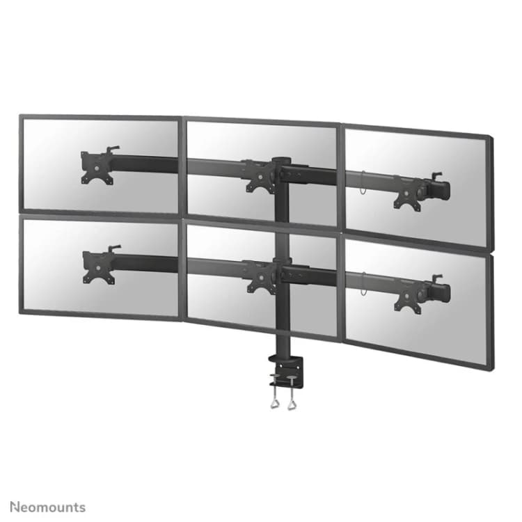 Image of Neomounts Neomounts FLATSCREEN DESK MOUNT FPMA-D700D6 6x Monitor mount 68,6cm (27) Black Tiltable, Swivelling, Swivelling FPMA-D700D6