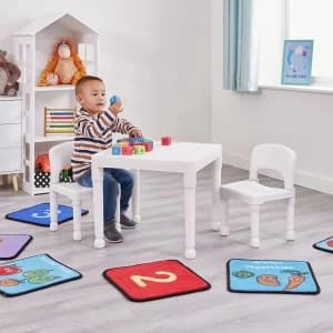 Image of Liberty House Kids Table & 2 Chairs - White