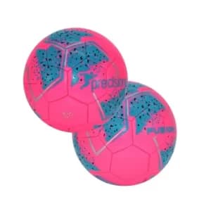 Image of Precision Fusion Mini Size 1 Training Ball Pink/Blue/Silver Mini (Size 1)
