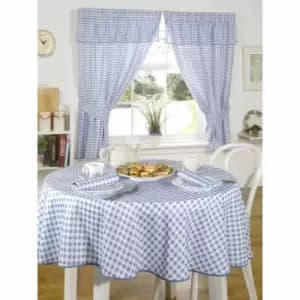 Image of Emma Barclay Kitchen Curtain Set Molly 46 x 42 Blue