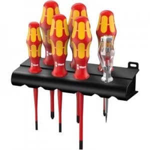 Image of Wera 160 iS/7 VDE Screwdriver set 7 Piece Slot, Phillips, Pozidriv