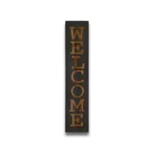 Image of Welcome Grey Wash Wooden Message Plaque
