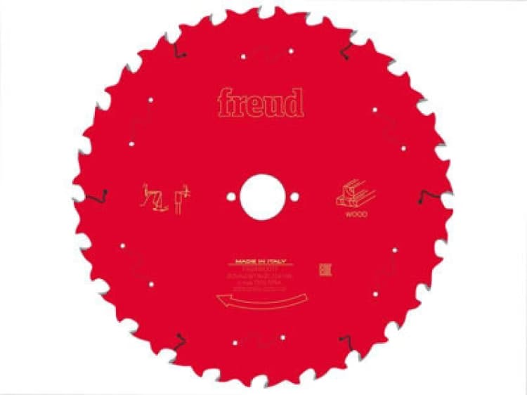 Image of Freud F03Fs09778 Wood Table Saw Blade 254 X 30 X 2.6/1.8mm X 24T Fre03Fs09778