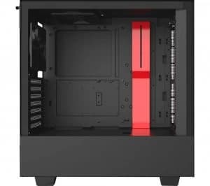 Image of NZXT H510 ATX Mid-Tower PC Case - Black & Red, Black
