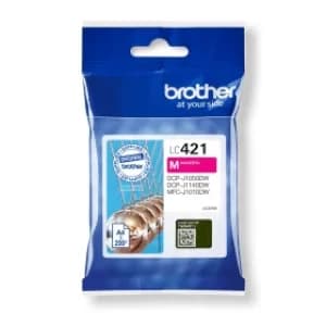 Image of Brother LC421M Magenta Ink Cartridge (Original)