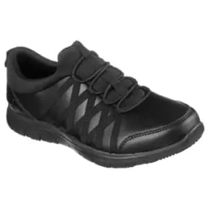 Image of Skechers Womens/Ladies Ghenter Dagsby Leather Safety Shoes (5 UK) (Black)