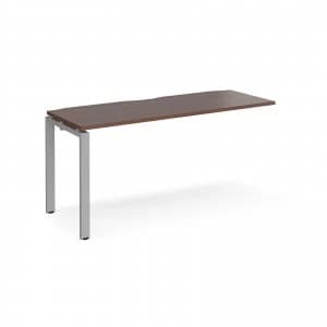 Image of Adapt II Add On Unit Single 1600mm x 600mm - Silver Frame Walnut top