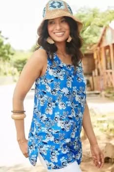 Image of Printed Crinkle Vest