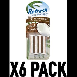 Image of Midnight Black Pack Of 6 Refresh Vent Stick