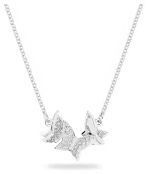 Image of Swarovski 5636421 Lilia Butterfly Necklace Rhodium Jewellery