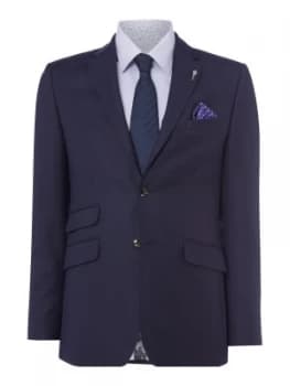 Image of Ted Baker Mens Chalky Birdseye Suit Jacket Dark Blue