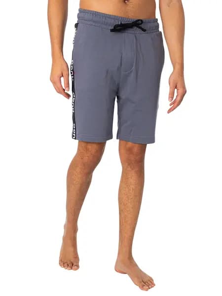 Image of HUGO Lounge Sporty Logo Sweat Shorts Open Blue XXL