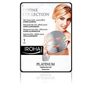 Image of PLATINUM tissue hydra-glowing face mask 1 use