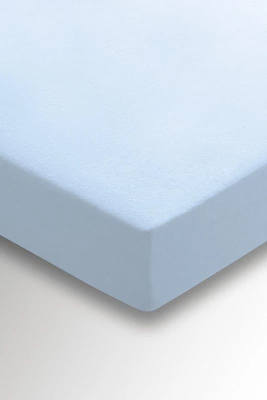 Image of Helena Springfield Helena Springfield 'Hs Brushed Cotton' Fitted Sheet in Blue Size: Super King Fitted Blue Super King Fitted Unisex 5016709683197