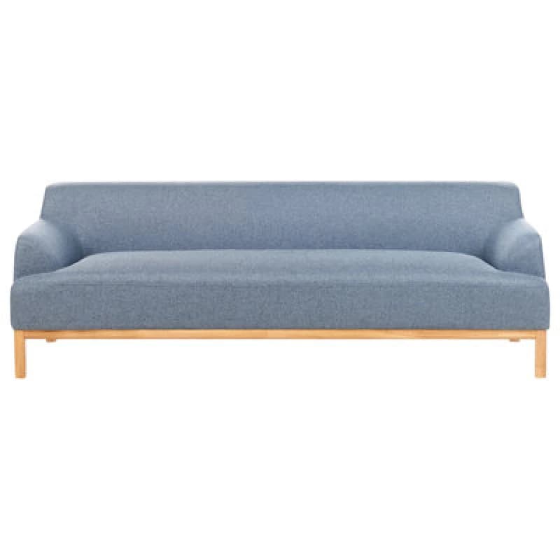 Image of Beliani Sofa 3 Seater Sosjo Fabric Blue