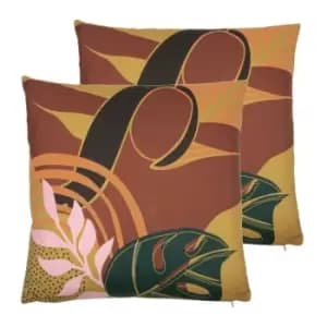 Image of Furn. Vida Twin Pack Polyester Filled Cushions Multi