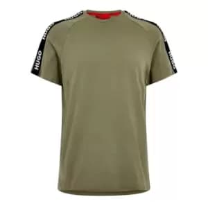 Image of Hugo Sporty Tape T Shirt - Green