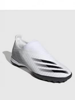 Image of Adidas X Laceless Ghosted.3 Astro Turf Football Boots - White