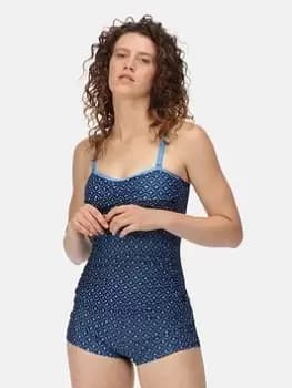 Image of Regatta Regatta Aceana Bikini Short, Navy Print, Size 18, Women