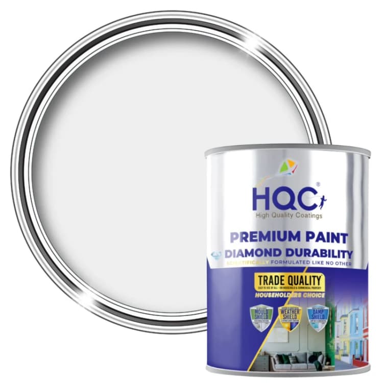 Image of HQC PAINTS Barn Paint - 5L - Best Exterior Wood Paint for Barns, Fences & Gates in Light Grey Light Grey Unisex 5L