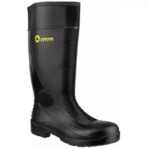 Image of Amblers Steel FS100 Mens Safety Wellingtons (40 EUR) (Black) - Black