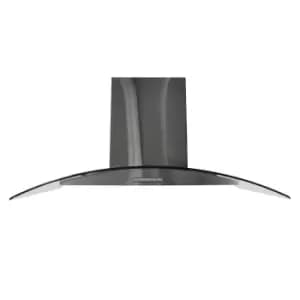 Image of Statesman CGH60GS 60cm Curved Glass Chimney Cooker Hood - Stainless Steel