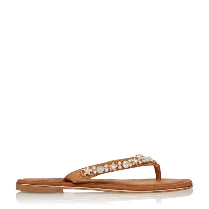 Image of Dune Tan 'Noele' Mules - 3