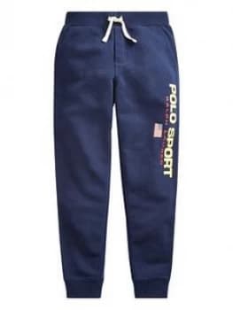 Image of Ralph Lauren Boys Polo Sport Cuffed Joggers - Navy, Size 8 Years, S