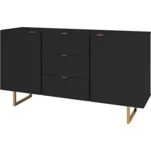 Image of Out & out Seattle - Black Large Modern Sideboard - 135cm