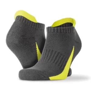 Image of Spiro Unisex Adults Sports Trainer Socks (Pack Of 3) (4/7 UK) (Grey)