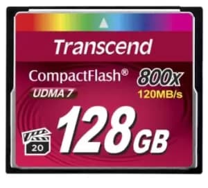 Image of Transcend CompactFlash 128GB MLC Compact Flash Card