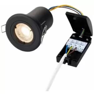Image of Saxby Lighting - Saxby ShieldPLUS Indoor Recessed Fixed Matt Black Paint