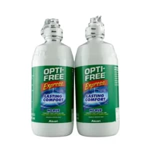 Image of Opti-Free Express Twin Pack (2*355ml), Contact Lens Solution, Includes Lens Case