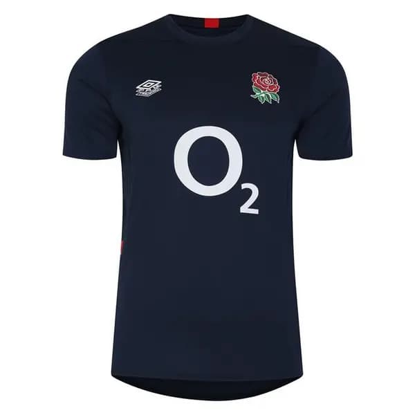 Image of Umbro England Rugby Gym T-Shirt 2023 2024 Adults - Blue L