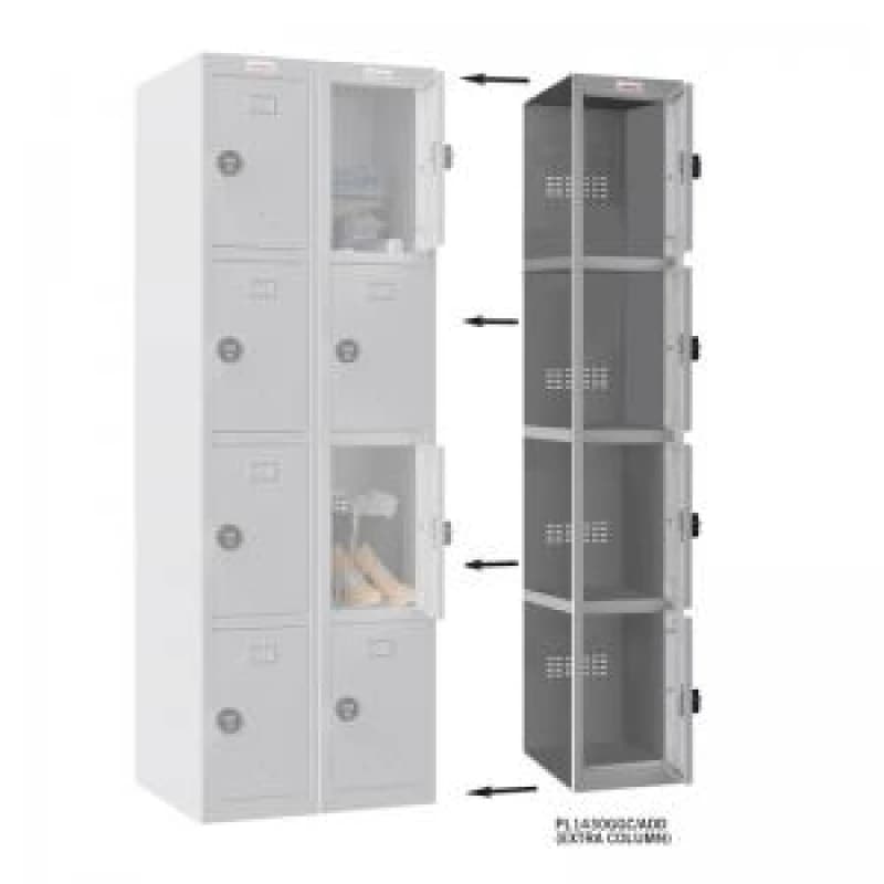 Image of Phoenix PL Series Additional Add On Column 4 Door Personal Locker With EXR54158PH