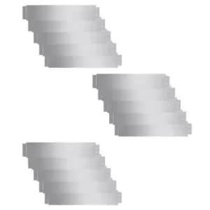 Image of Vidaxl Lawn Fence 15 Pcs Galvanised Steel 100X20 cm