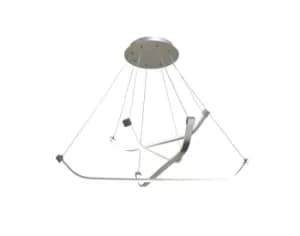 Image of Papua Ceiling LED Light 36W, 2800lm, 3000K Polished Chrome, White Acrylic