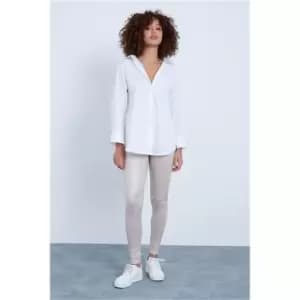 Image of I Saw It First Wet-Look Seamed Leggings - Brown