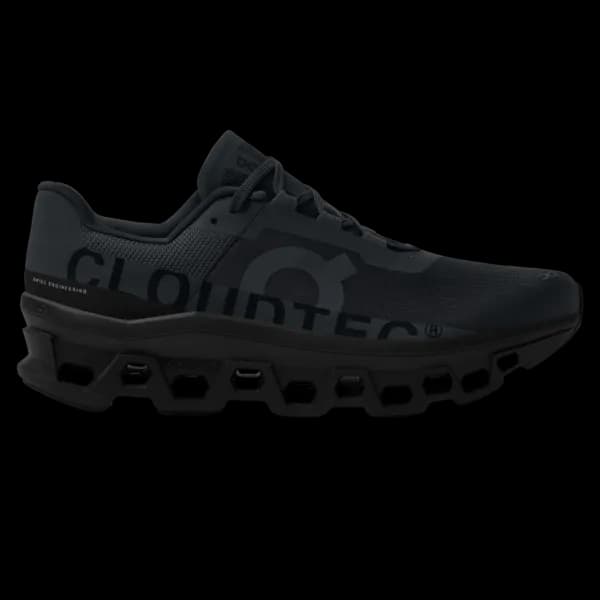 Image of On Running Cloudmonster Trainers Black, 9