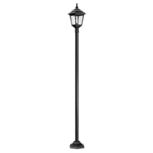 Image of Outdoor IP44 1 Bulb Lamp Post Black LED E27 100W Bulb Light Fitting d01580