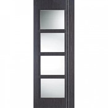 Image of LPD Zanzibar Fully Finished Ash Grey Glazed Internal Door - 1981mm x 686mm (78 inch x 27 inch)