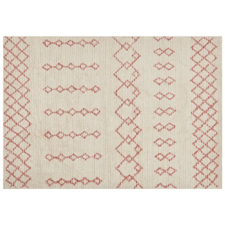 Image of Beliani Rug Buxar Beige 160 X 230 Cm Cotton