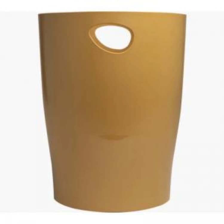 Image of Exacompta Exacompta Neo Deco 15 Litre Waste Bin 263 x 263 x 335mm Copper Gold (Each) - 45329D 45329D