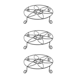 Image of Iron Plant Pot Stands - Set of 3 M&W